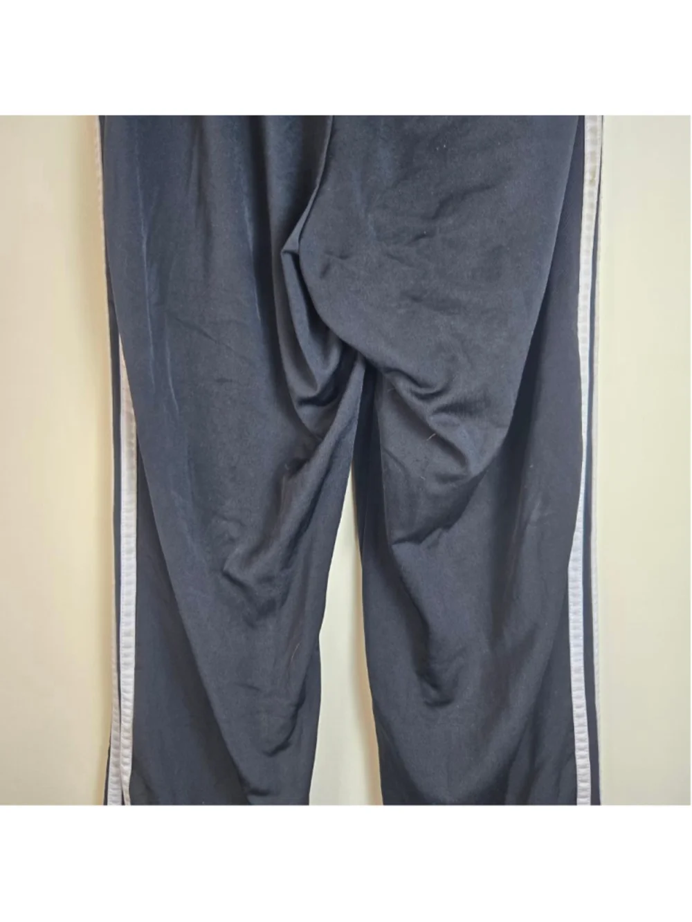 Men's Adidas Black & White Track Pants S